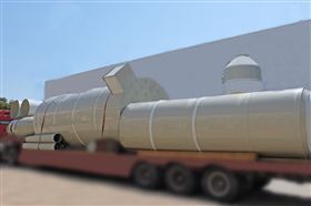 揚州線路板廢氣處理設備安裝施工現場 揚州線路板廢氣處理設備安裝施工現場